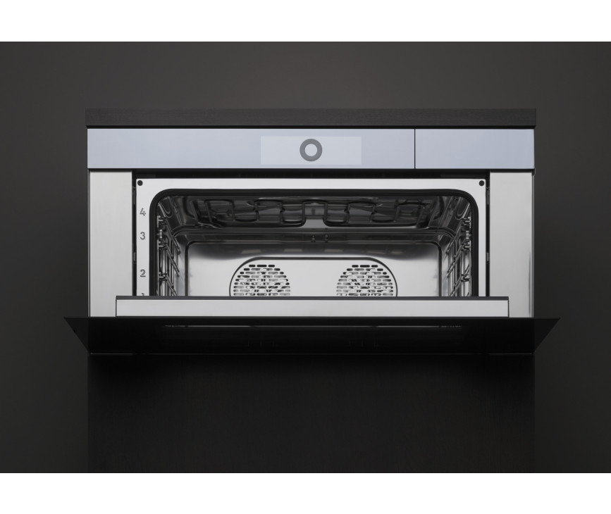 V-Zug CombiSteamer V6000 45M PowerSteam Autodoor combi-stoomoven - zwart spiegelglas 