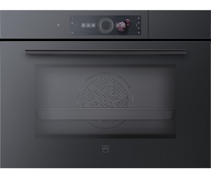 V-Zug CombiSteamer V6000 45M PowerSteam Autodoor combi-stoomoven - zwart spiegelglas 