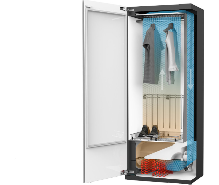 V-Zug Refresh-Butler SL WP zwarte droogkast