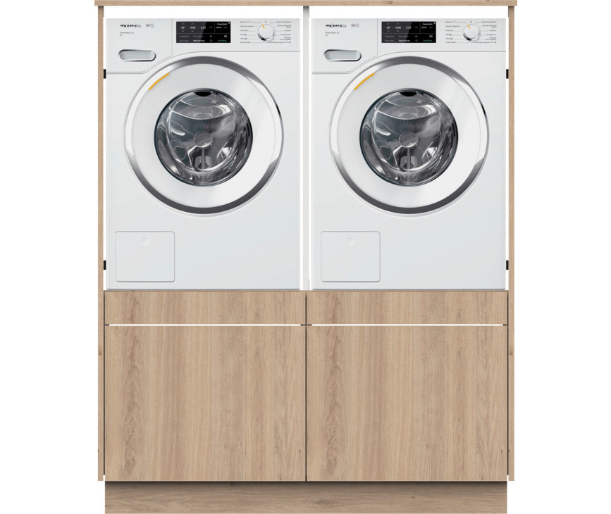 Wasmachinekast TWO PAIR wasmachine / droger kast - Natural Ash