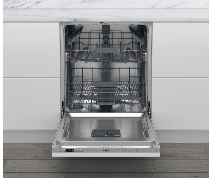 Whirlpool W2I HD524 AS inbouw vaatwasser met besteklade