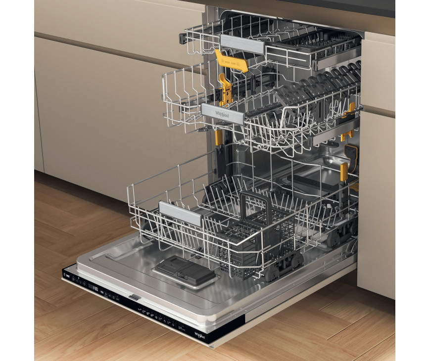 Whirlpool W8I HP42 L inbouw vaatwasser met besteklade