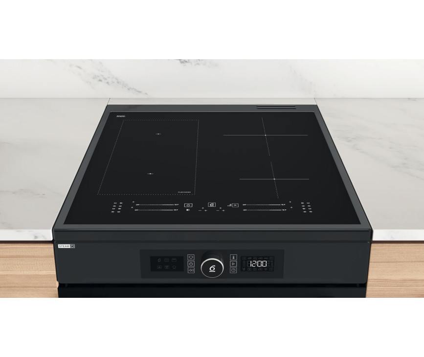 Whirlpool WS68IS8APBP/E inductie fornuis - 60 cm - zwart