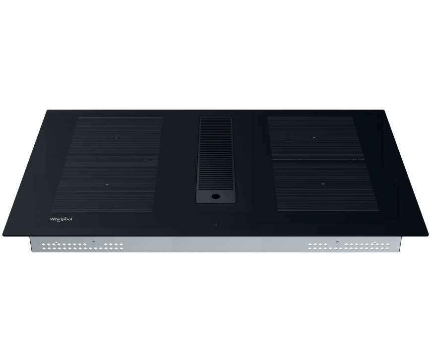 Whirlpool WVHF83BB FKIT inductie kookplaat met afzuiging - 83 cm. breed