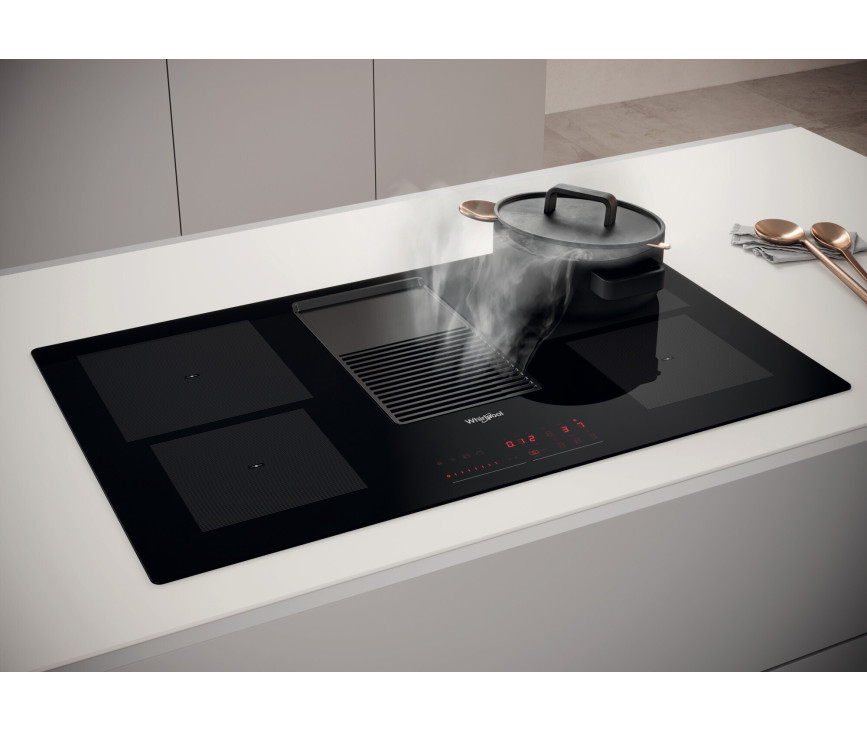Whirlpool WVH 92 K/1 inductie kookplaat met afzuiging