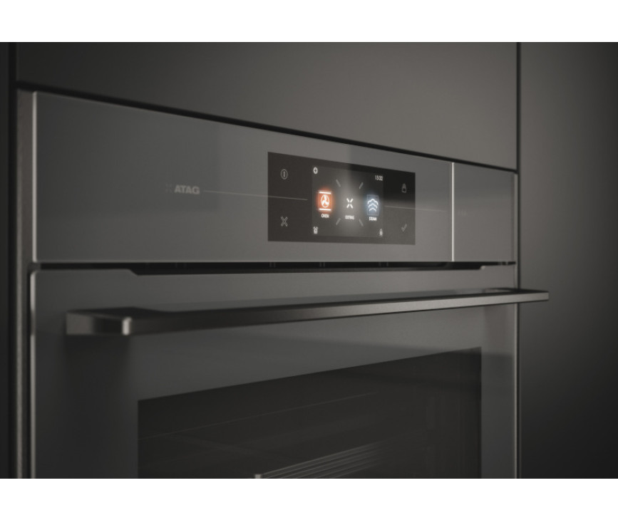 Atag CS4585M1C inbouw combi-stoomoven - Magna - Pearl Grey