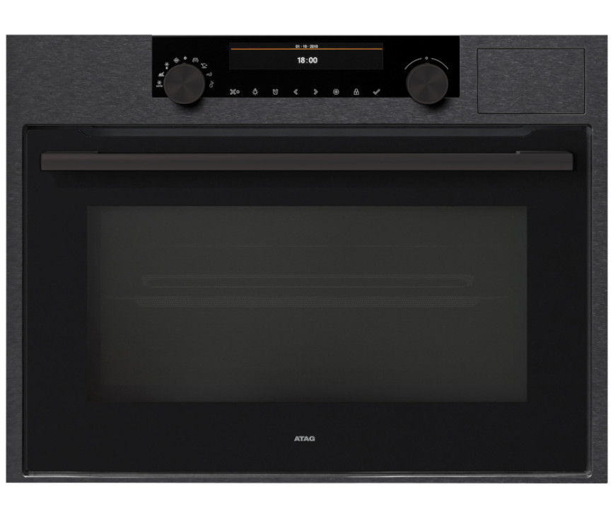 Atag CSX46121D inbouw combi-stoomoven met magnetron - blacksteel