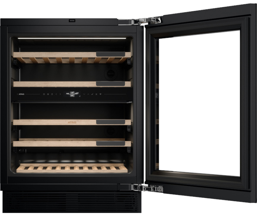 Atag KU8571K2C onderbouw wijnkoelkast - zwart met vensterglas