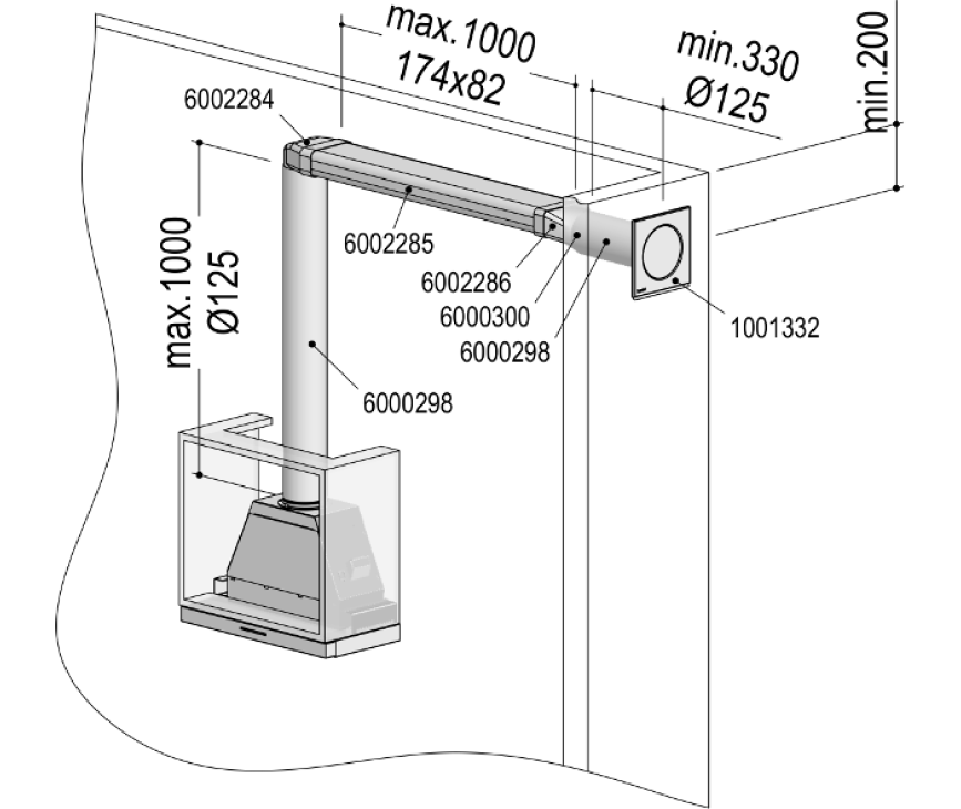Berbel 1090076 luchtafvoer aansluitset
