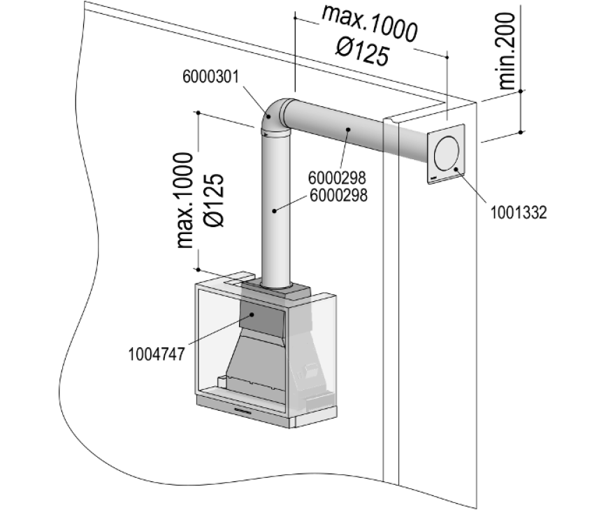 Berbel 1090078 luchtafvoer aansluitset