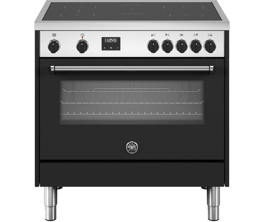 Bertazzoni MPL95I1ENEC inductie fornuis - zwart/rvs