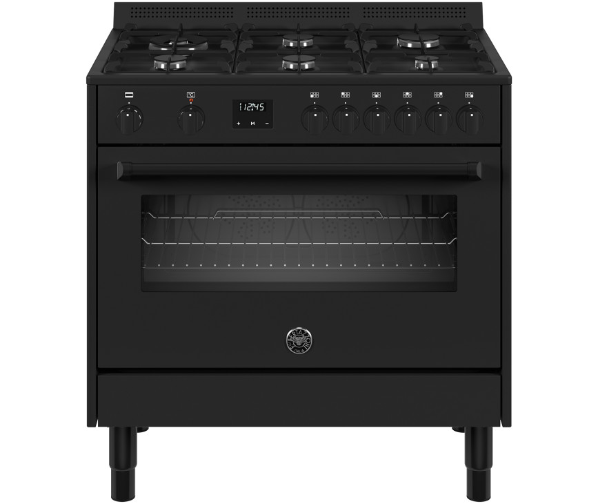 Bertazzoni MPL96L1ETNC gas fornuis - all black