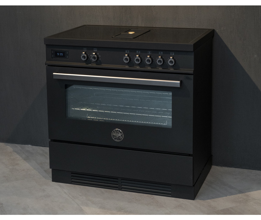 Bertazzoni PROCH94I1ECAT inductie fornuis met geïntegreerde afzuiging (kookveldafzuiging)