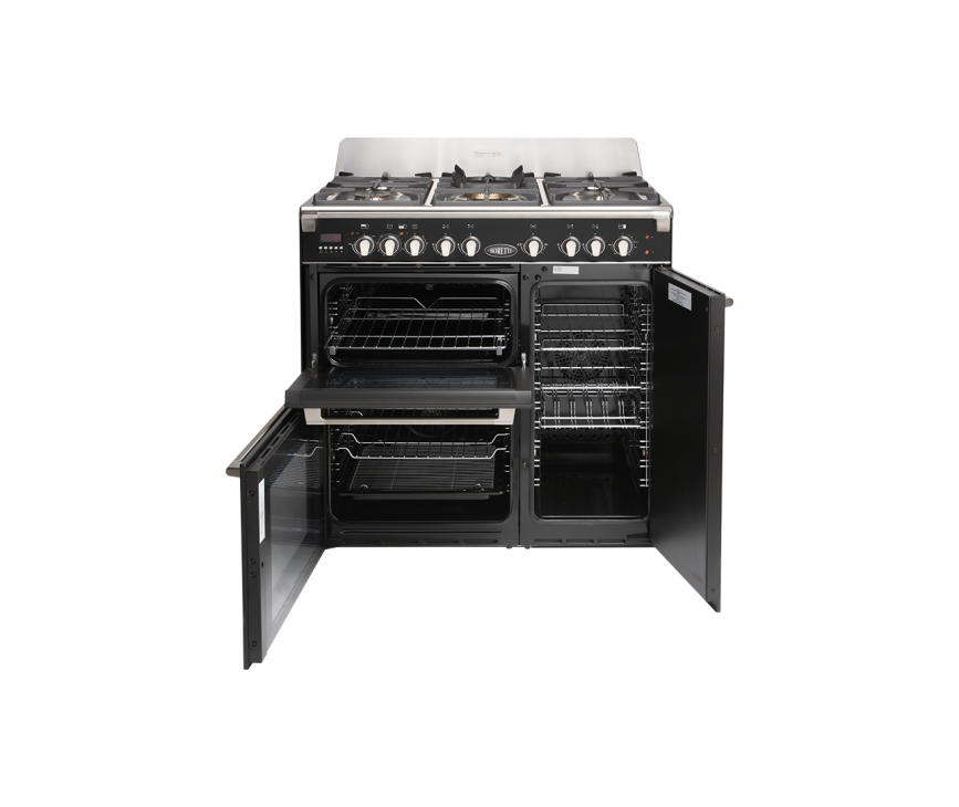 Foto van de Boretti CFBG903ZW met geopende ovens