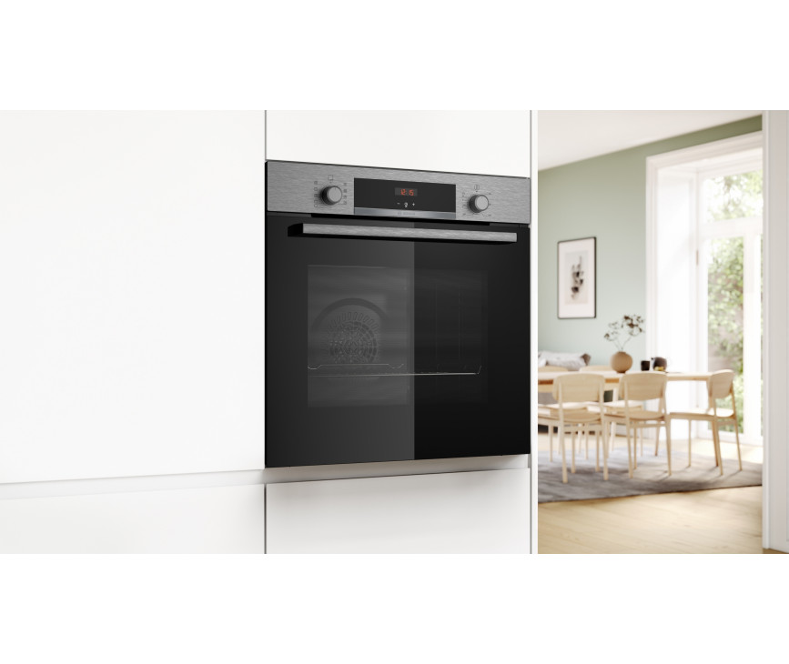 Bosch HBA514BS3 inbouw oven met 3D hetelucht - roestvrijstaal
