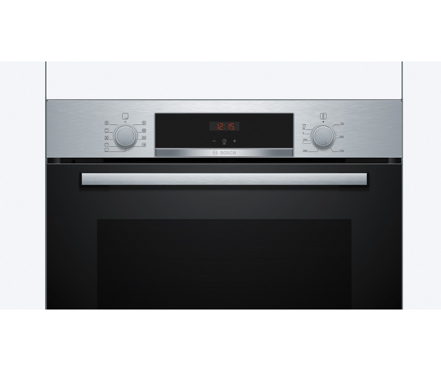 Bosch HBA534BS3 inbouw oven met 3D hetelucht - roestvrijstaal