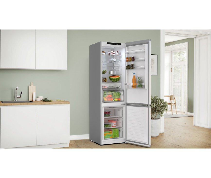 Bosch KGN392I1F koel/vriescombinatie - energieklasse A - roestvrijstaal