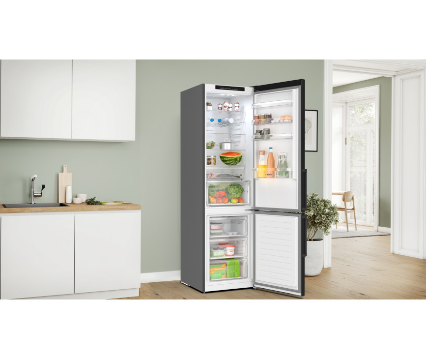 Bosch KGN39VXCT vrijstaande koelkast - blacksteel - nofrost