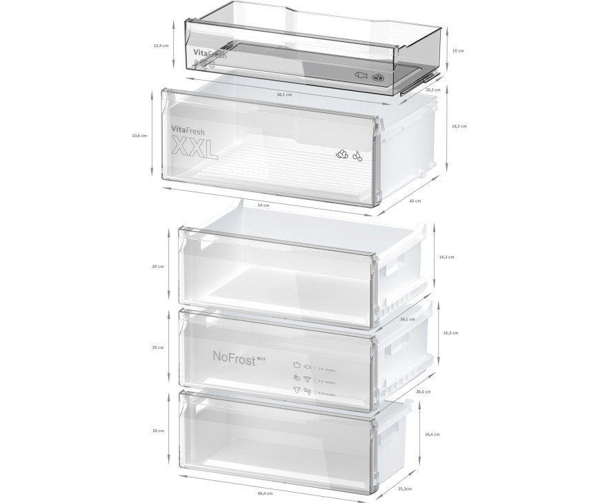 Bosch KGN49VXCT blacksteel koelkast