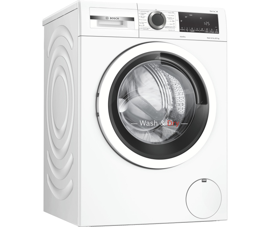 Bosch WNA13400NL was/droogcombinatie met 1400 toeren en 8/5 kg.