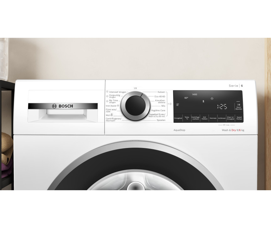 Bosch WNG24406NL was/droogcombinatie - wit