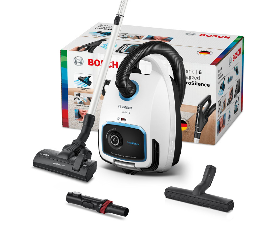 Bosch BGB6SIL1 stofzuiger wit - super stil ProSilence