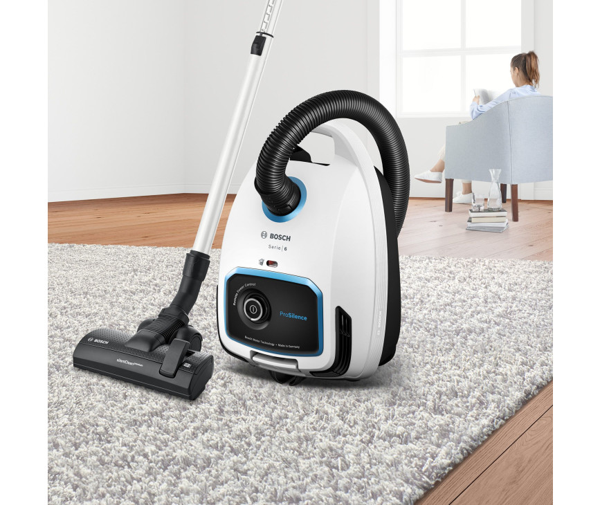 Bosch BGB6SIL1 stofzuiger wit - super stil ProSilence