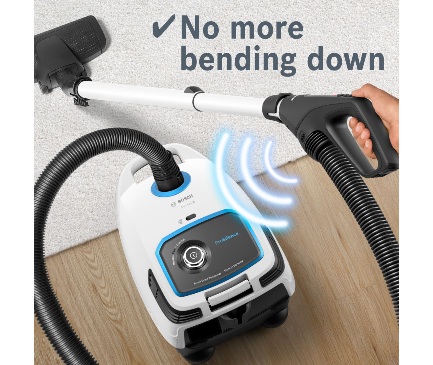 Bosch BGB6SIL1 stofzuiger wit - super stil ProSilence