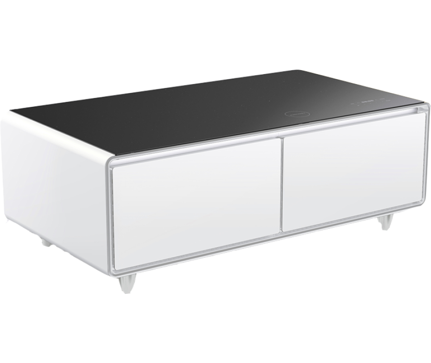 CASO Sound & Cool Wit salon tafel met koellades, speakers en draadloos opladen telefoon