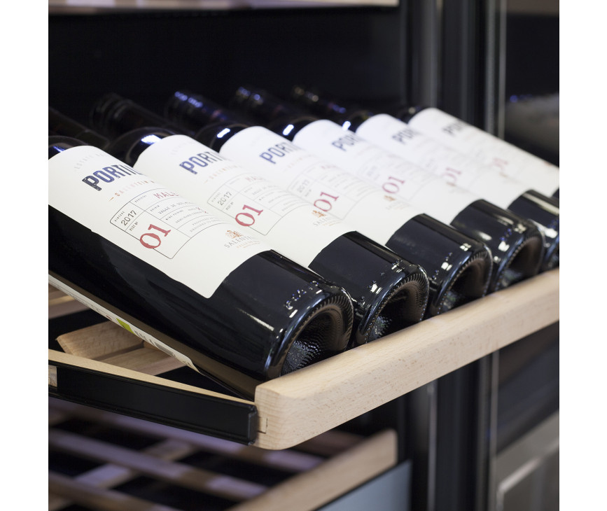 Caso WineChef Pro 180 Black wijnkoelkast - 186 cm. hoog - zwart