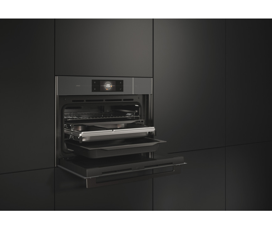 Atag CS4574M1C inbouw combi-stoomoven - zwart glas - Magna