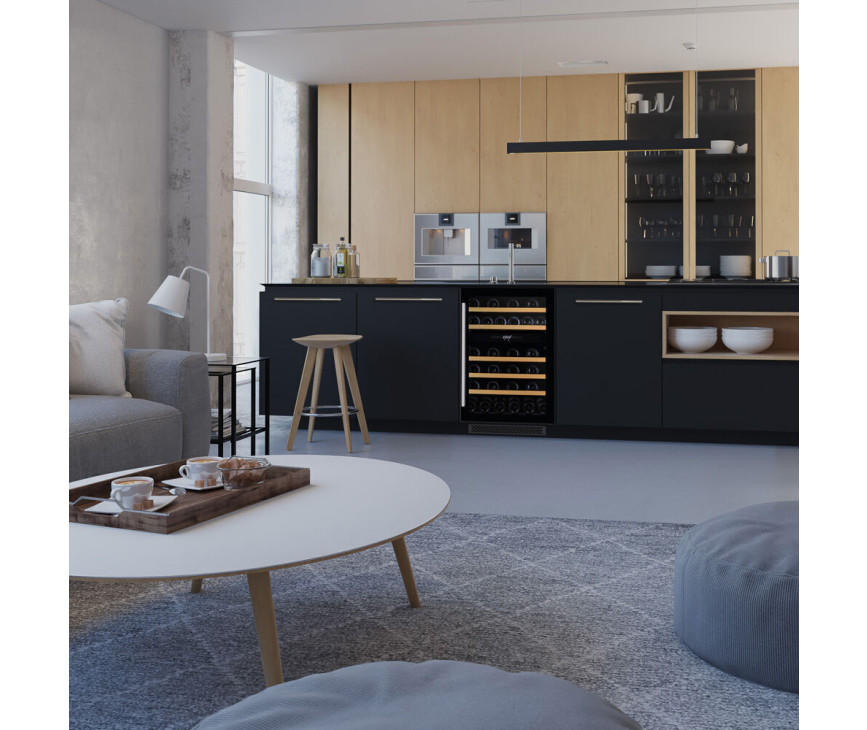 Dunavox DAUF-38.100DB inbouw wijnkoelkast - zwart