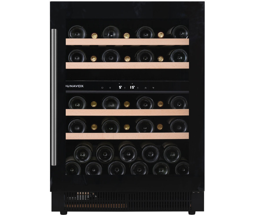 Dunavox DAUF-39.121DB inbouw wijnkoelkast - zwart