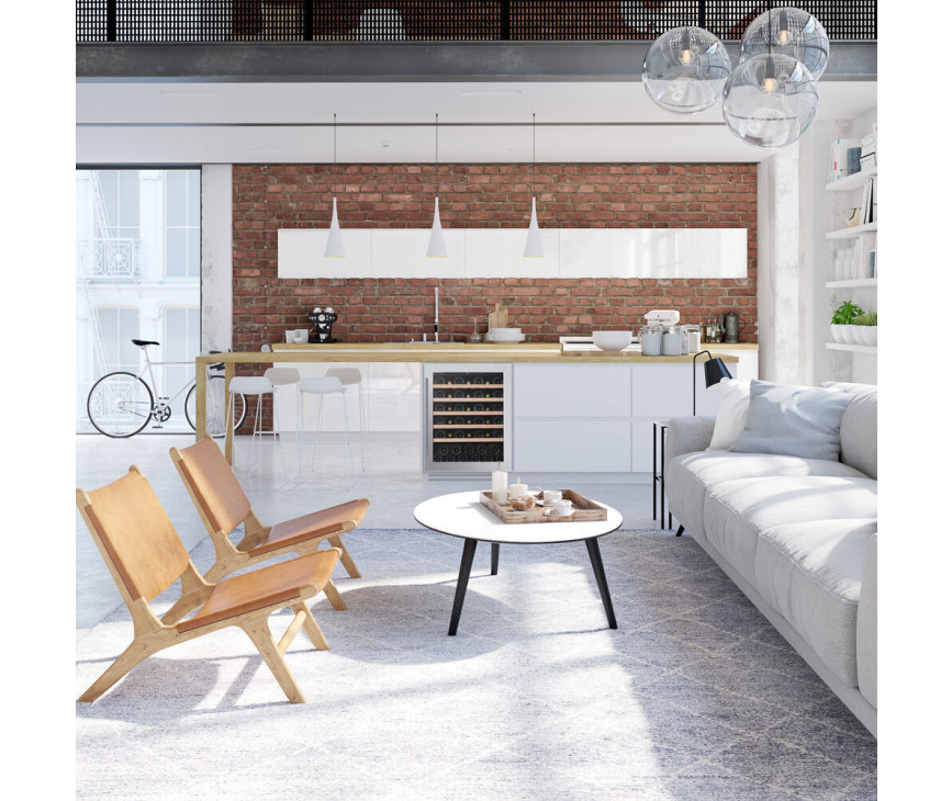 Dunavox DAUF-46.138SS inbouw wijnkoelkast - roestvrijstaal