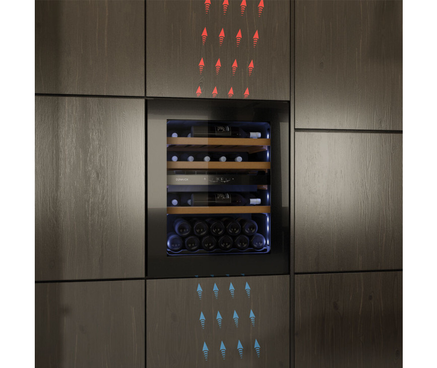 Dunavox DVP-70.185DB inbouw wijnkoelkast