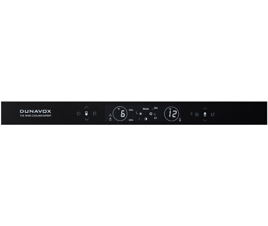 Dunavox DVS-19.50B inbouw wijnkoelkast