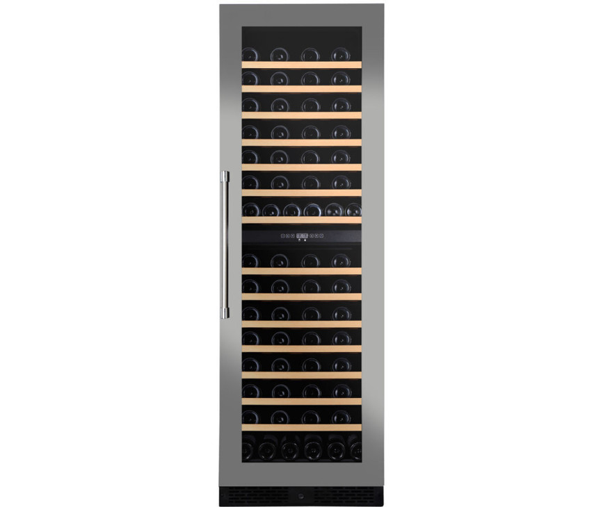 Dunavox DX-123.338DSS inbouw wijnkoelkast - roestvrijstaal