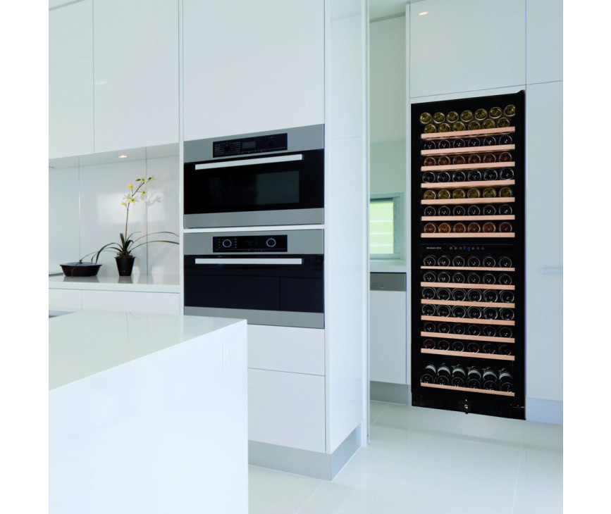 Dunavox DX-166.428DBK inbouw wijnkoelkast - zwart