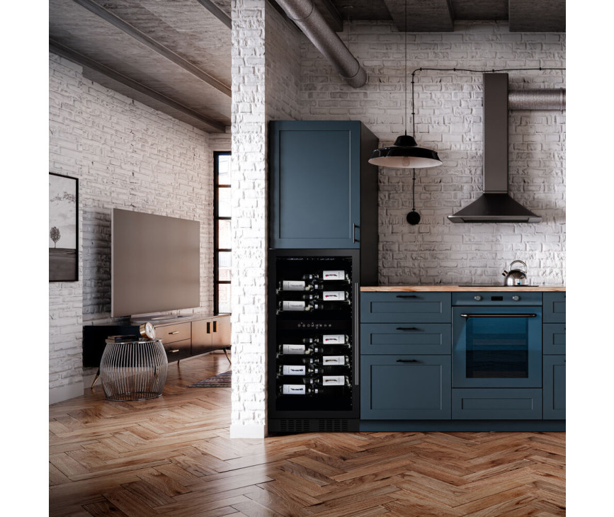 Dunavox DX-58.258DB vrijstaande wijnkoelkast - zwart