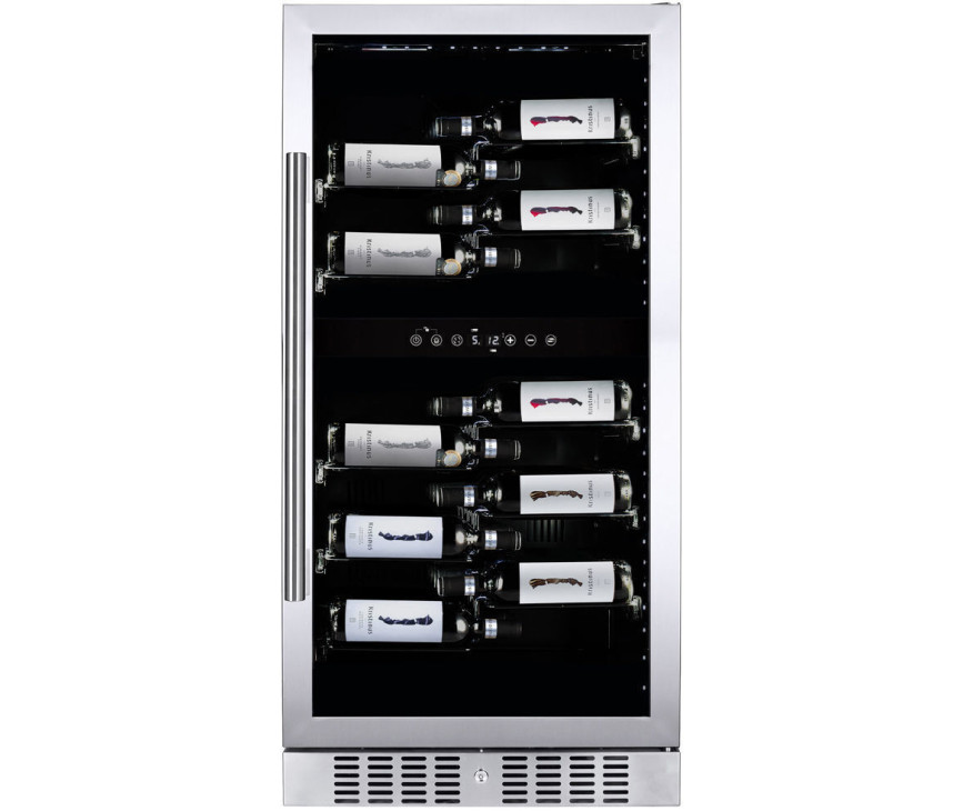 Dunavox DX-58.258DSS vrijstaande wijnkoelkast - roestvrijstaal