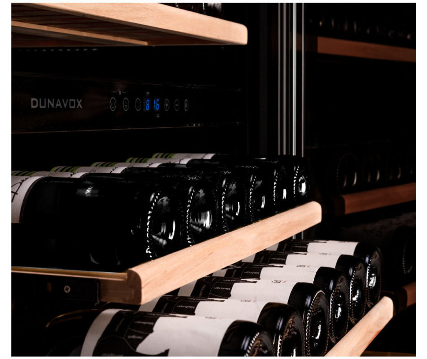 Dunavox DX-94.270SDSK vrijstaande wijnkoelkast - roestvrijstaal