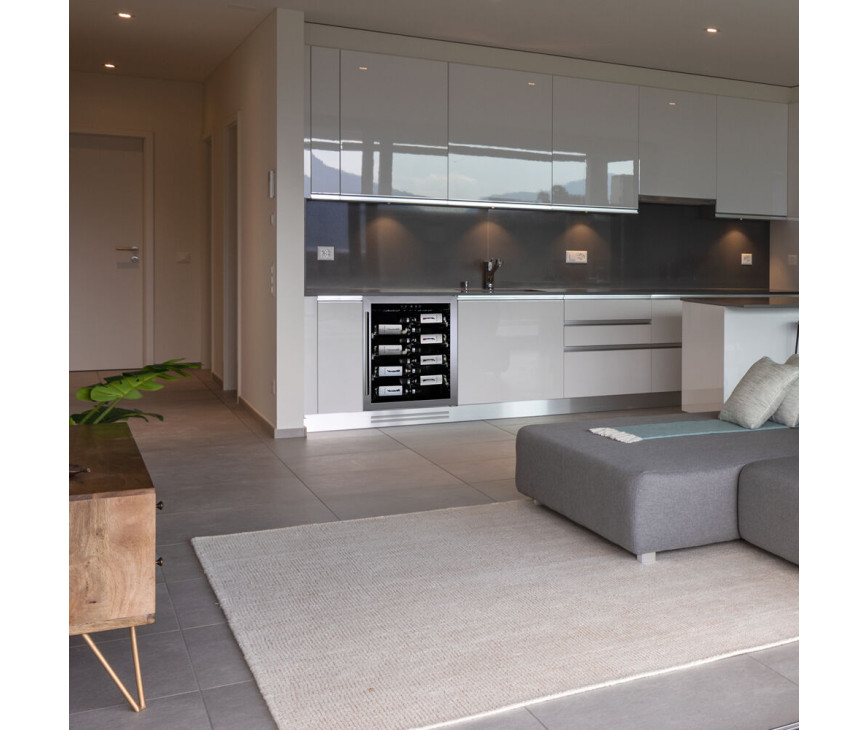 Dunavox DAUF-40.138B inbouw wijnkoelkast - zwart