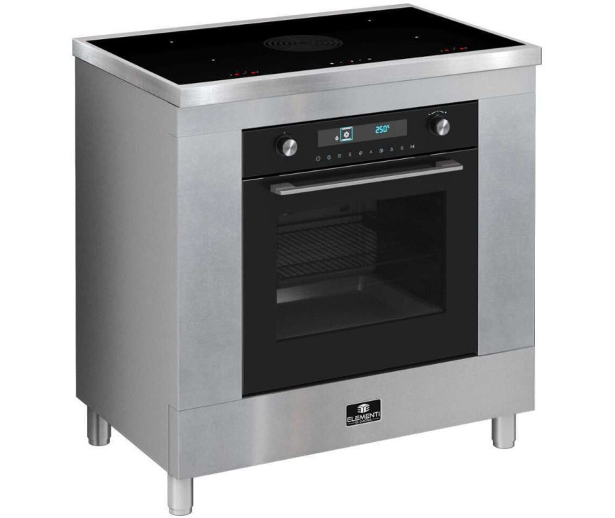 Elementi di Cucina IK9024-IX inductie fornuis met afzuiging - rvs