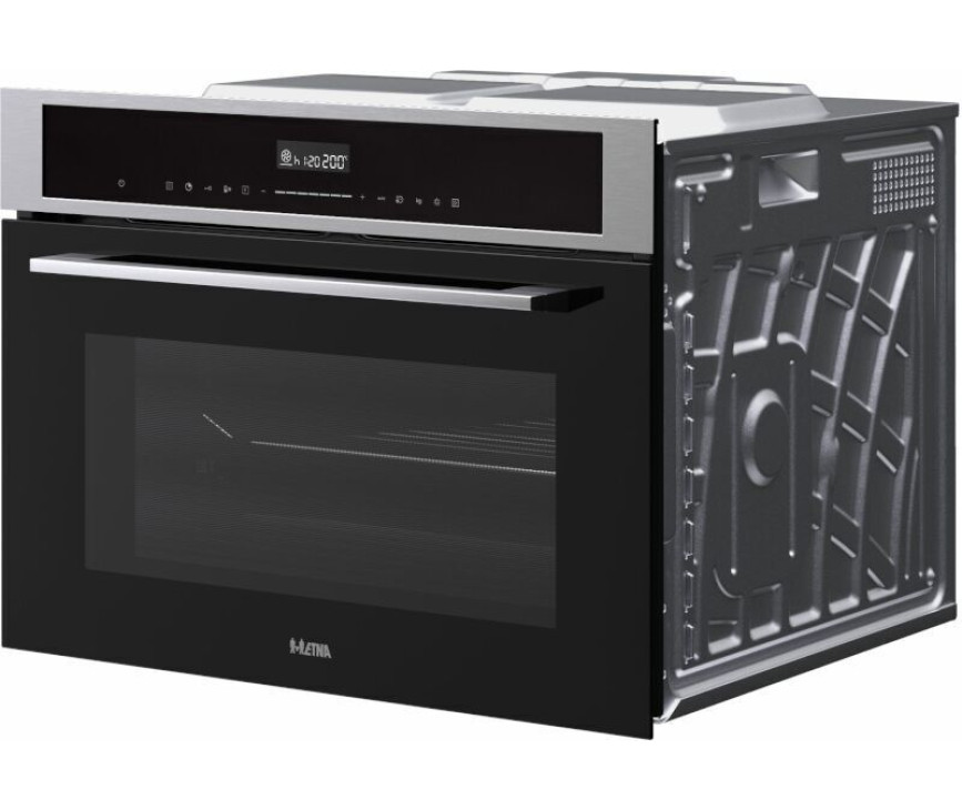 Etna CM250RVS inbouw oven met magnetron - rvs