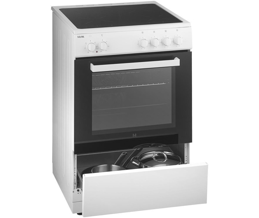 Etna FIV560WIT inductie fornuis - wit - 2-fasen aansluliting