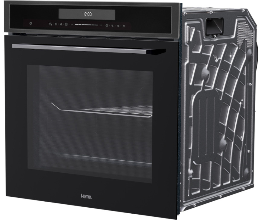 Etna OP670Ti inbouw oven met pyrolyse - zwart Titanium