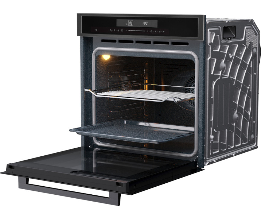Etna OP670Ti inbouw oven met pyrolyse - zwart Titanium