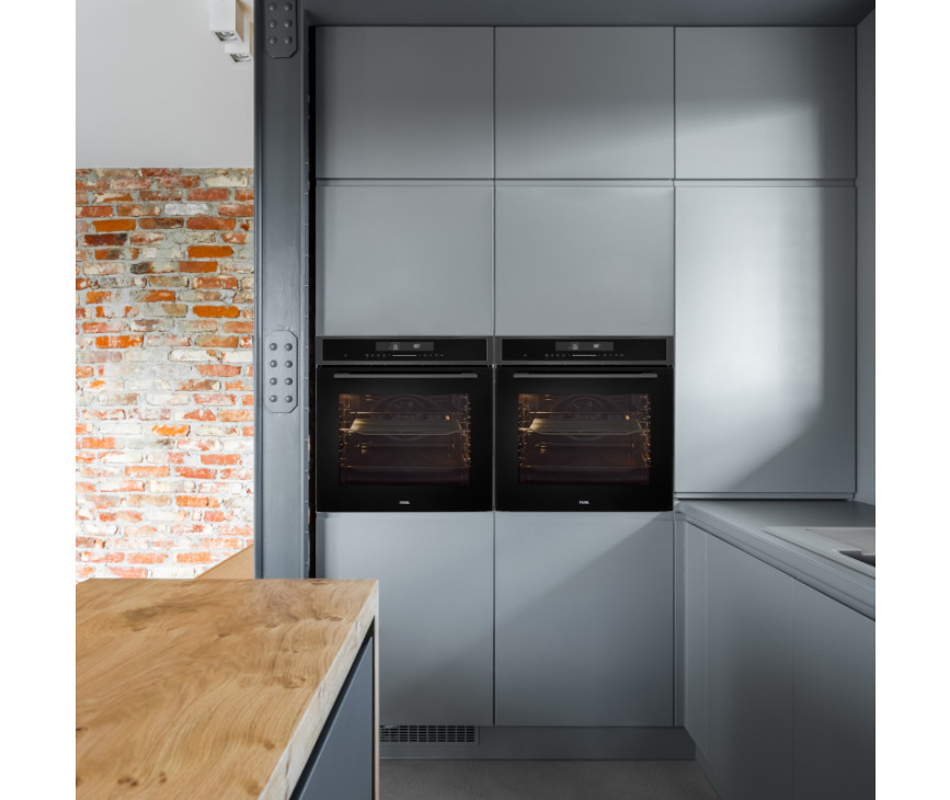 Etna OP670Ti inbouw oven met pyrolyse - zwart Titanium