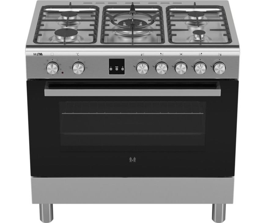 Etna FG190RVS design fornuis - roestvrijstaal - 90 cm. breed