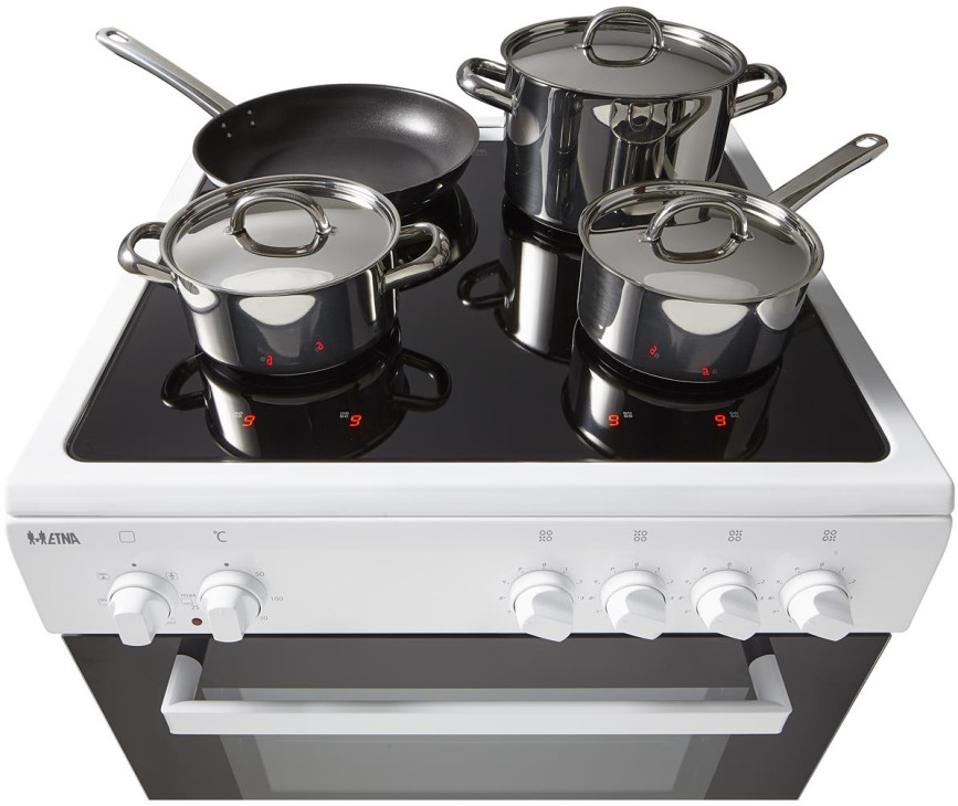 Etna FIV560WIT inductie fornuis - wit - 2-fasen aansluliting